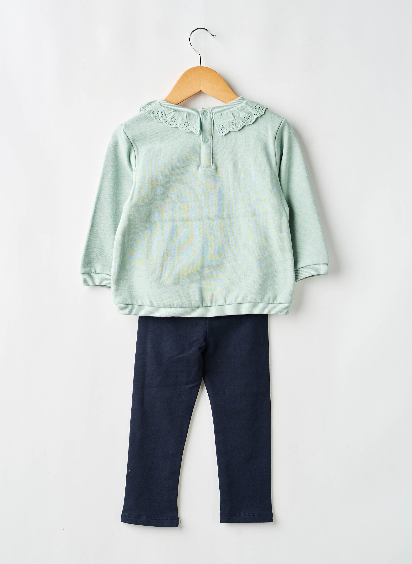 Ensemble pantalon manches longues vert LOSAN fille