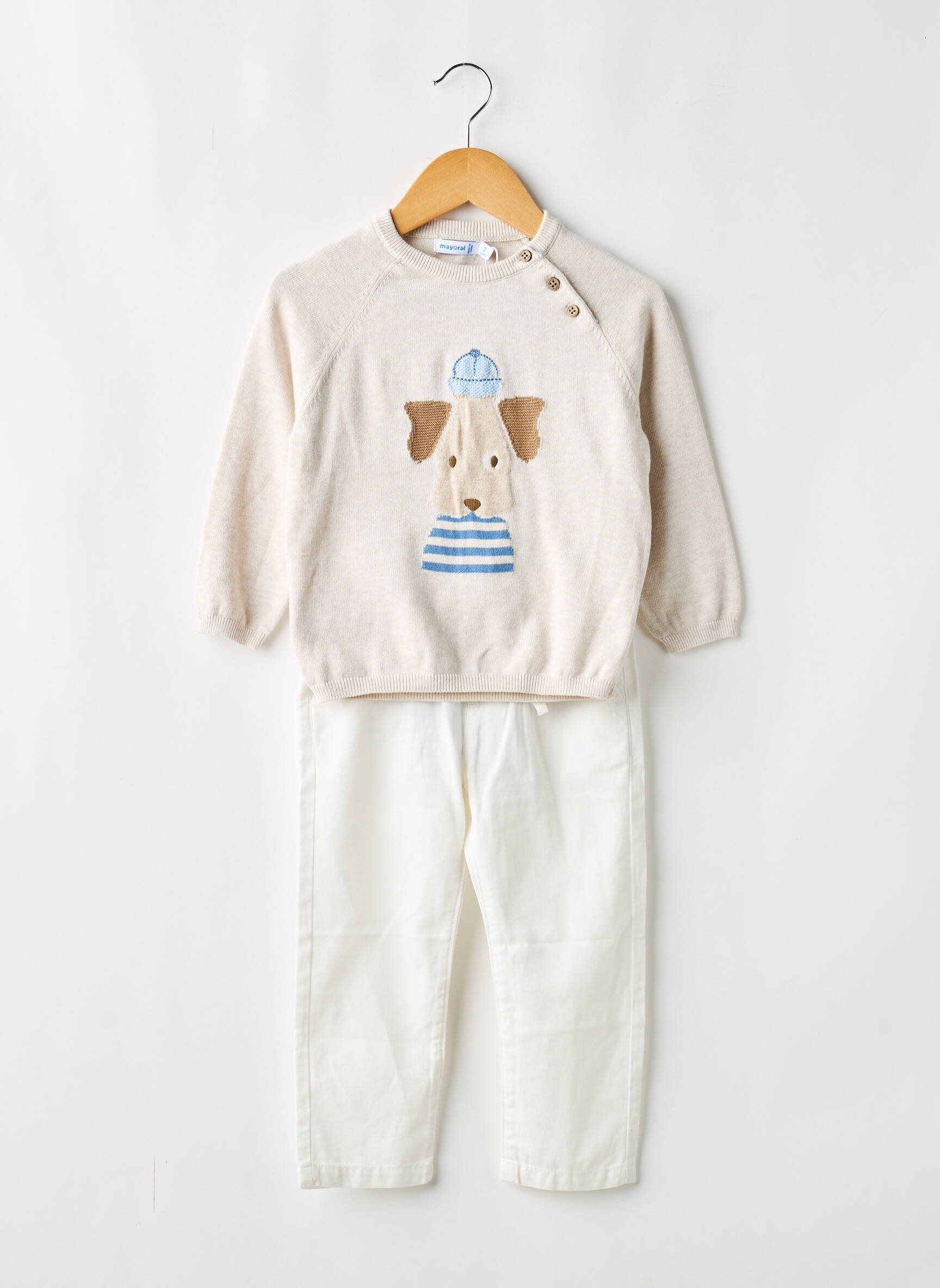 Ensemble pantalon poches beige MAYORAL garçon