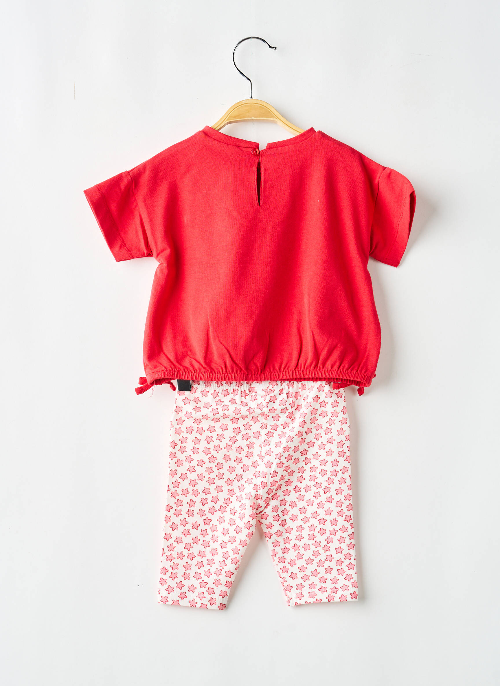 Ensemble pantalon type de haut t-shirt rouge MAYORAL fille