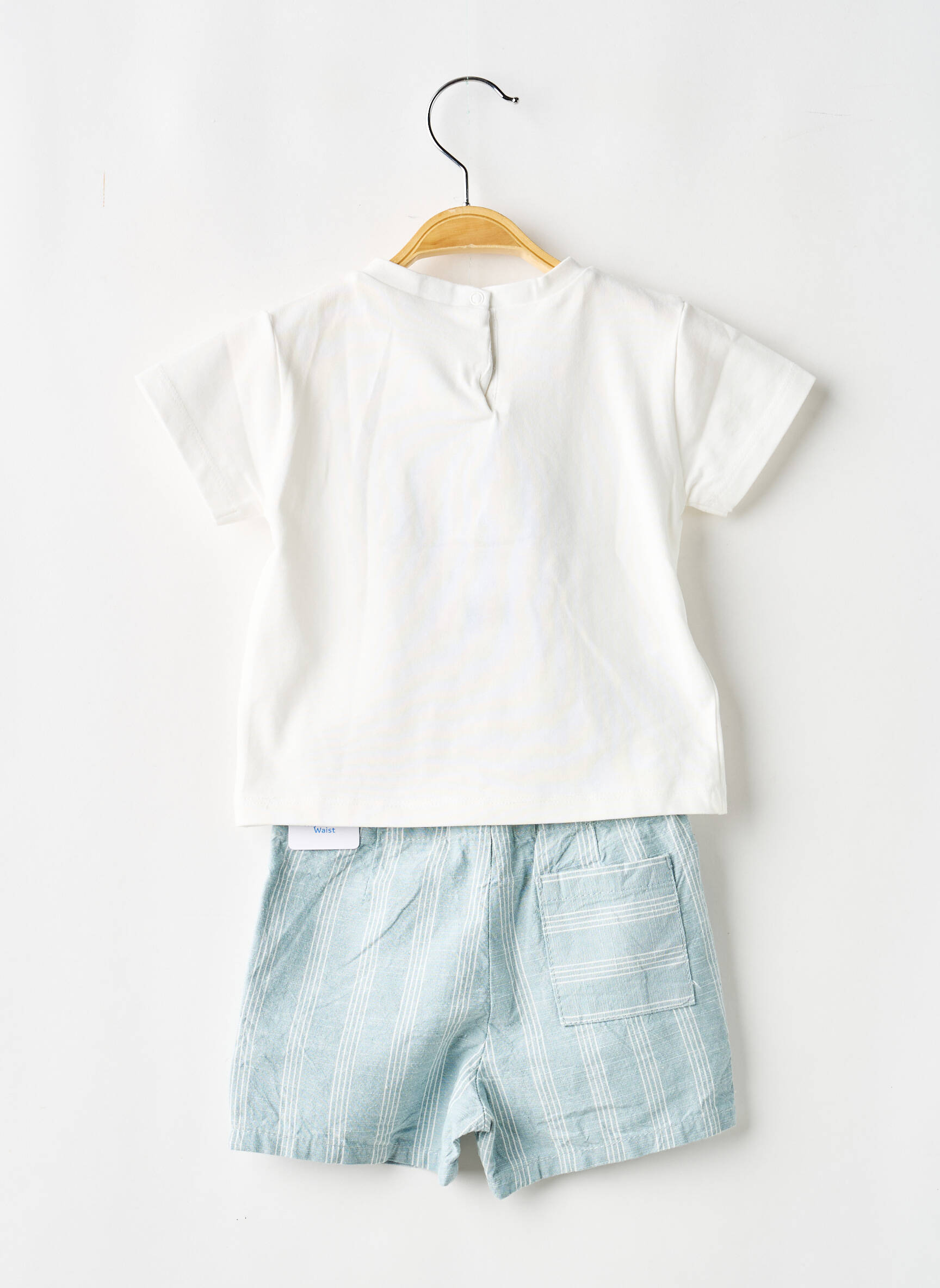 Ensemble short broderie bleu MAYORAL garçon