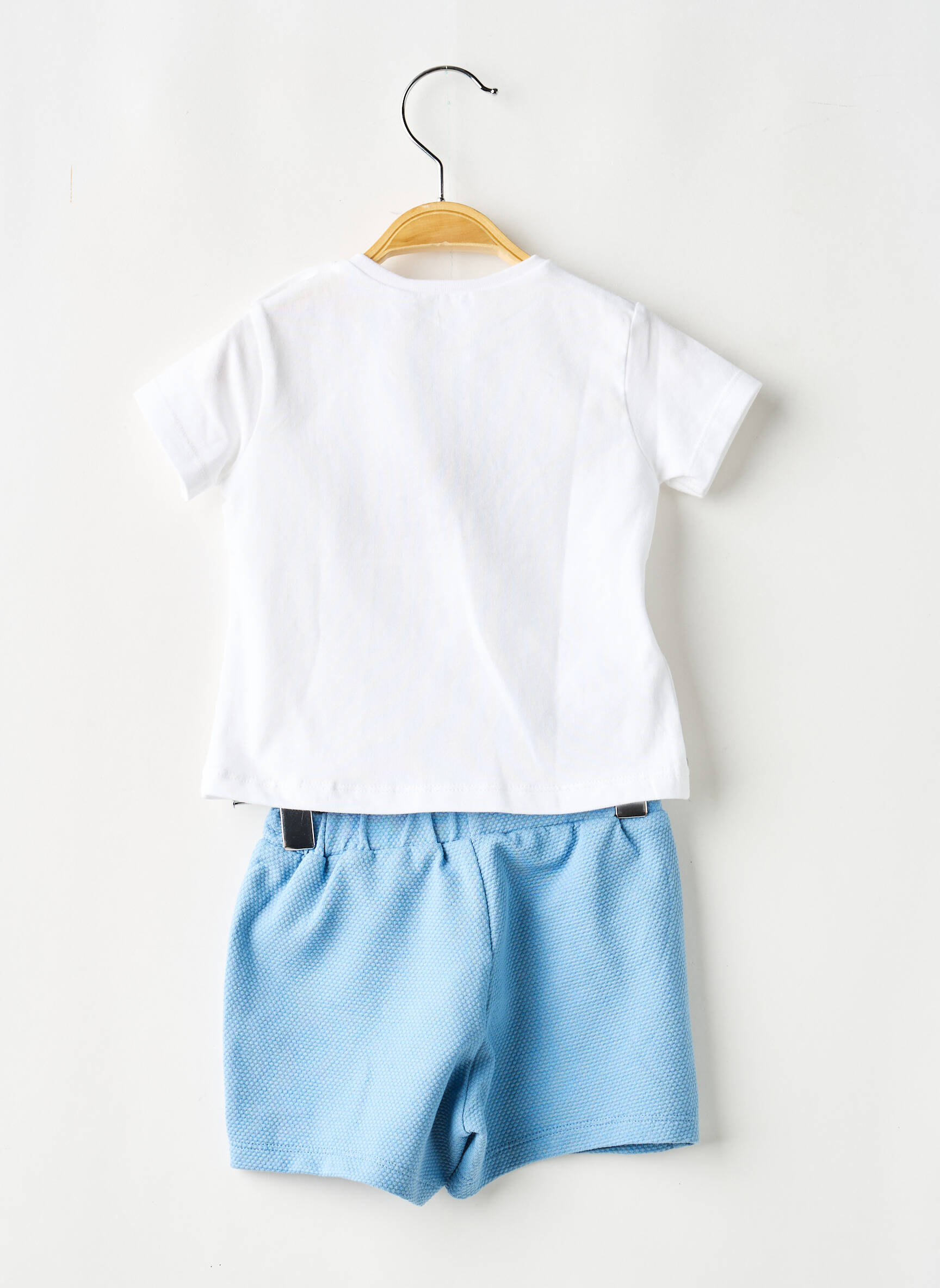 Ensemble short taille élastique bleu MAYORAL garçon