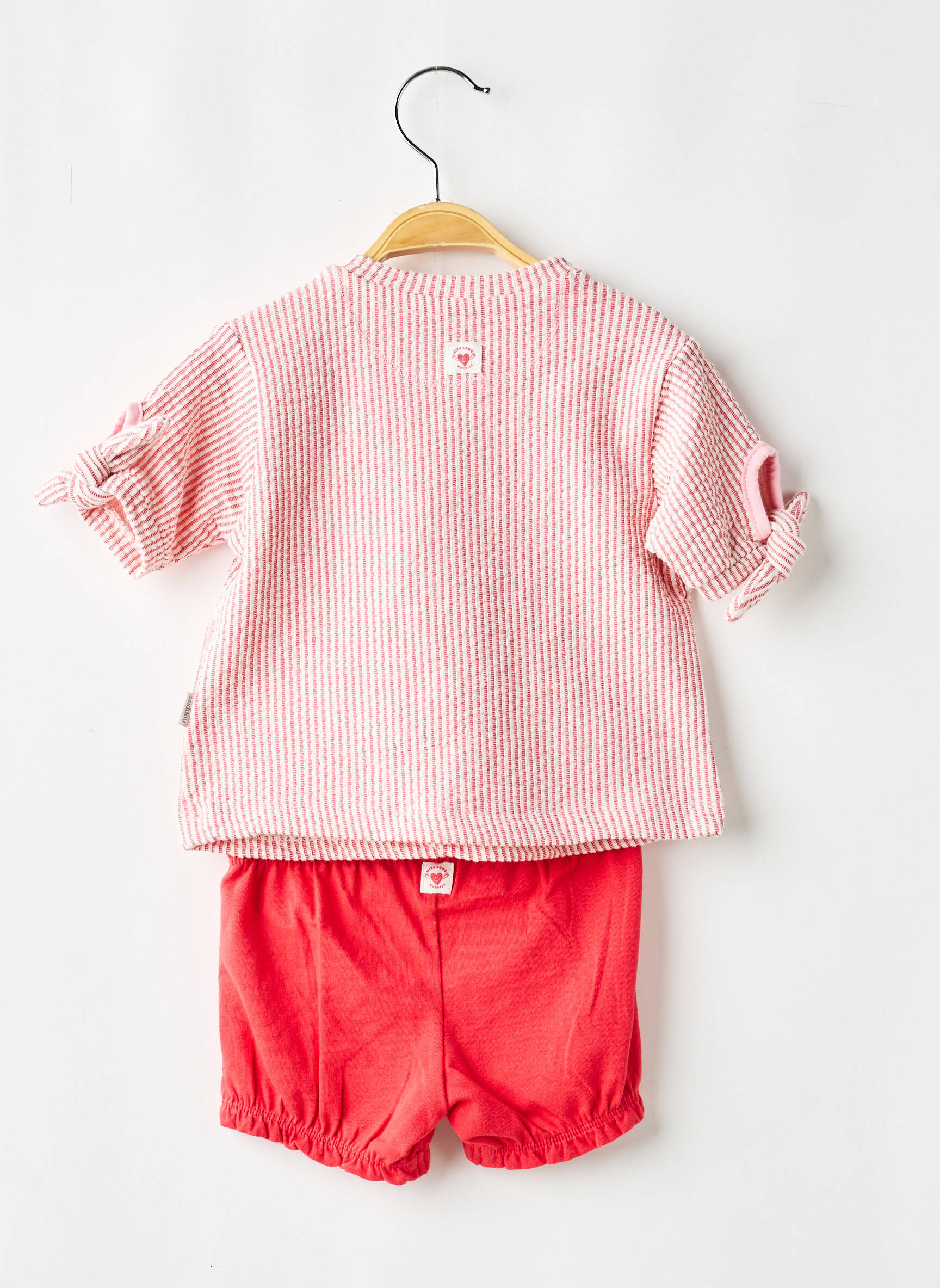Ensemble short coupe droite rouge NOPPIES fille