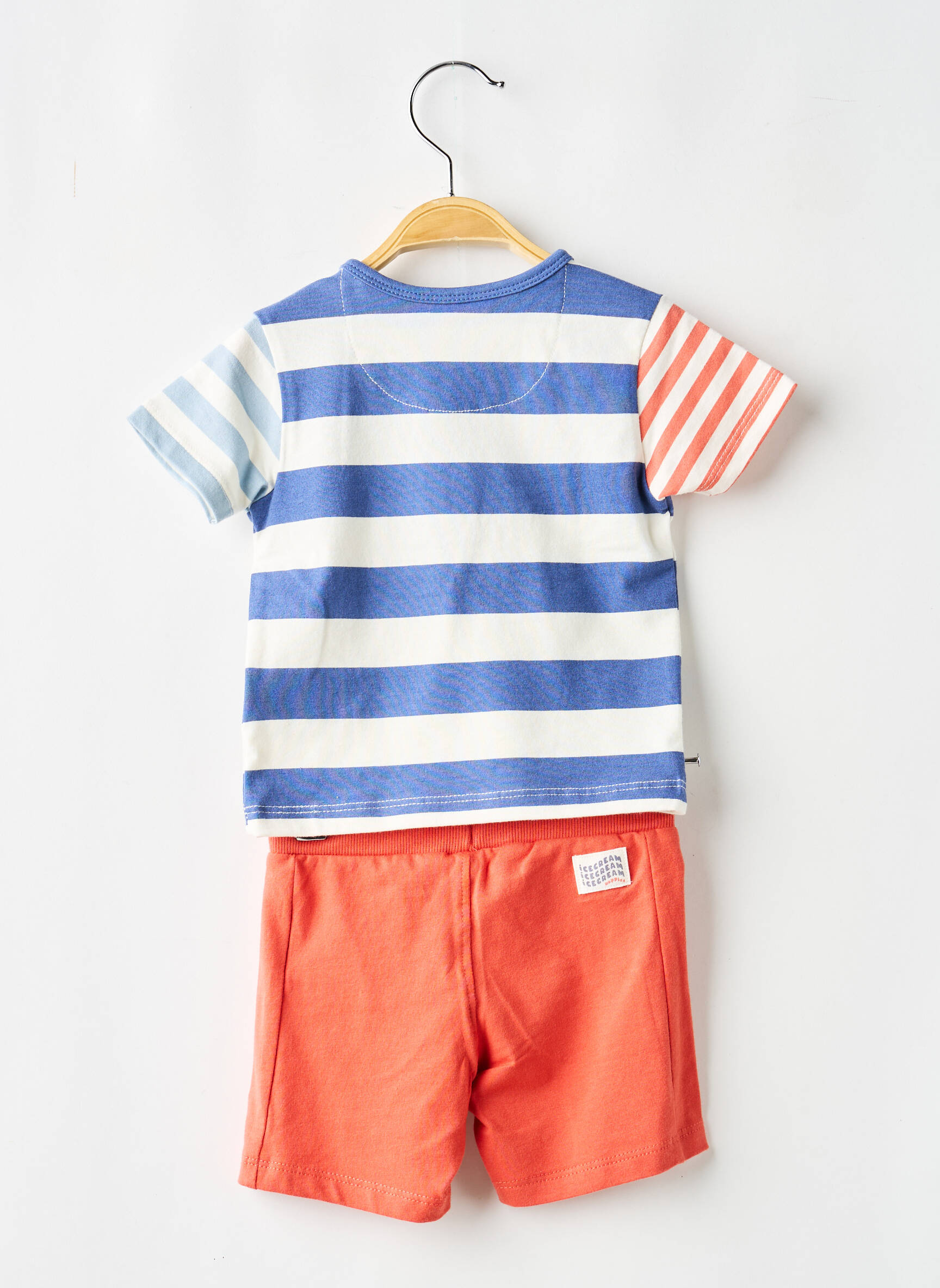 Ensemble short taille élastique orange NOPPIES garçon