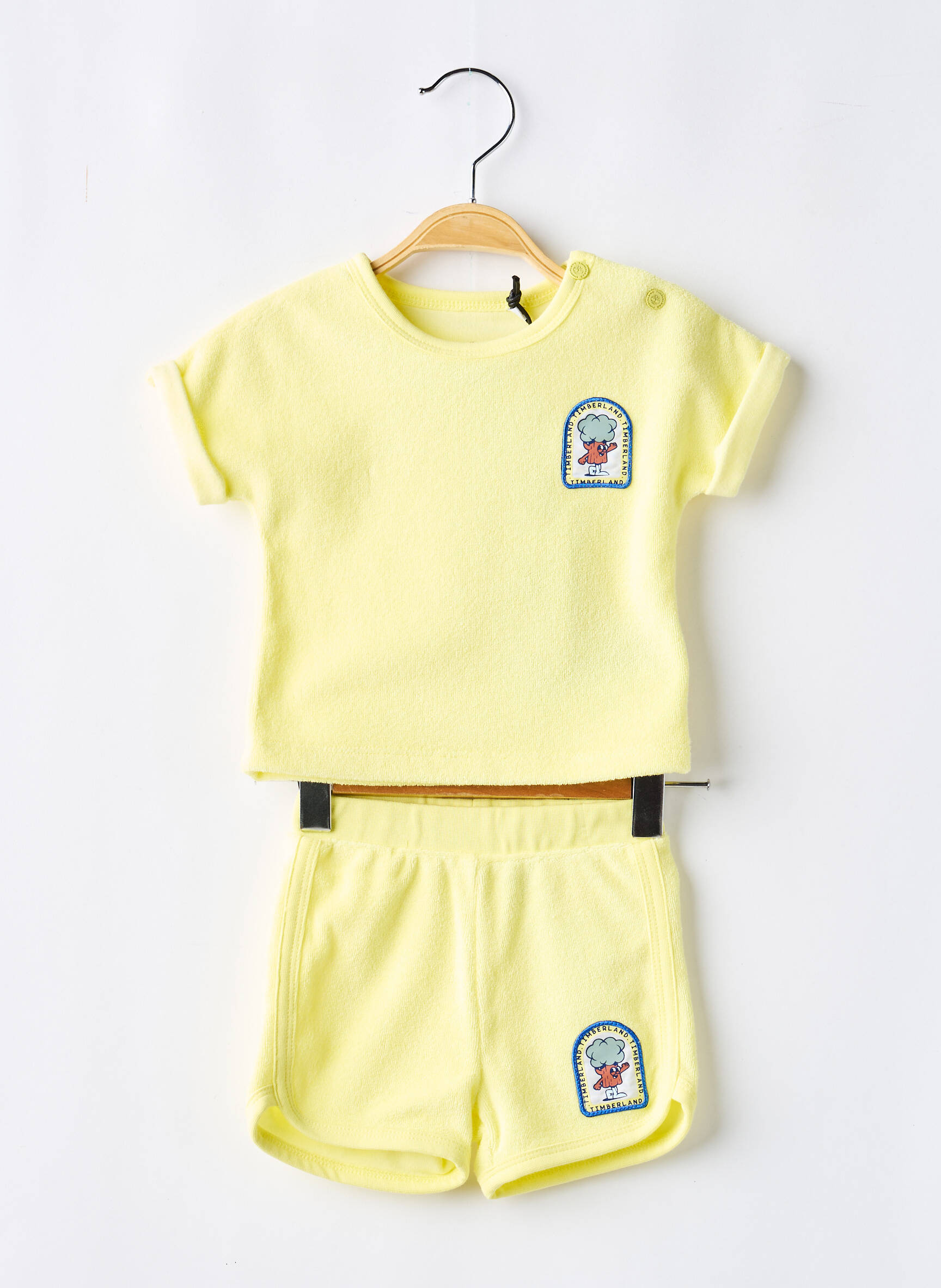 Ensemble short broderie jaune TIMBERLAND garçon