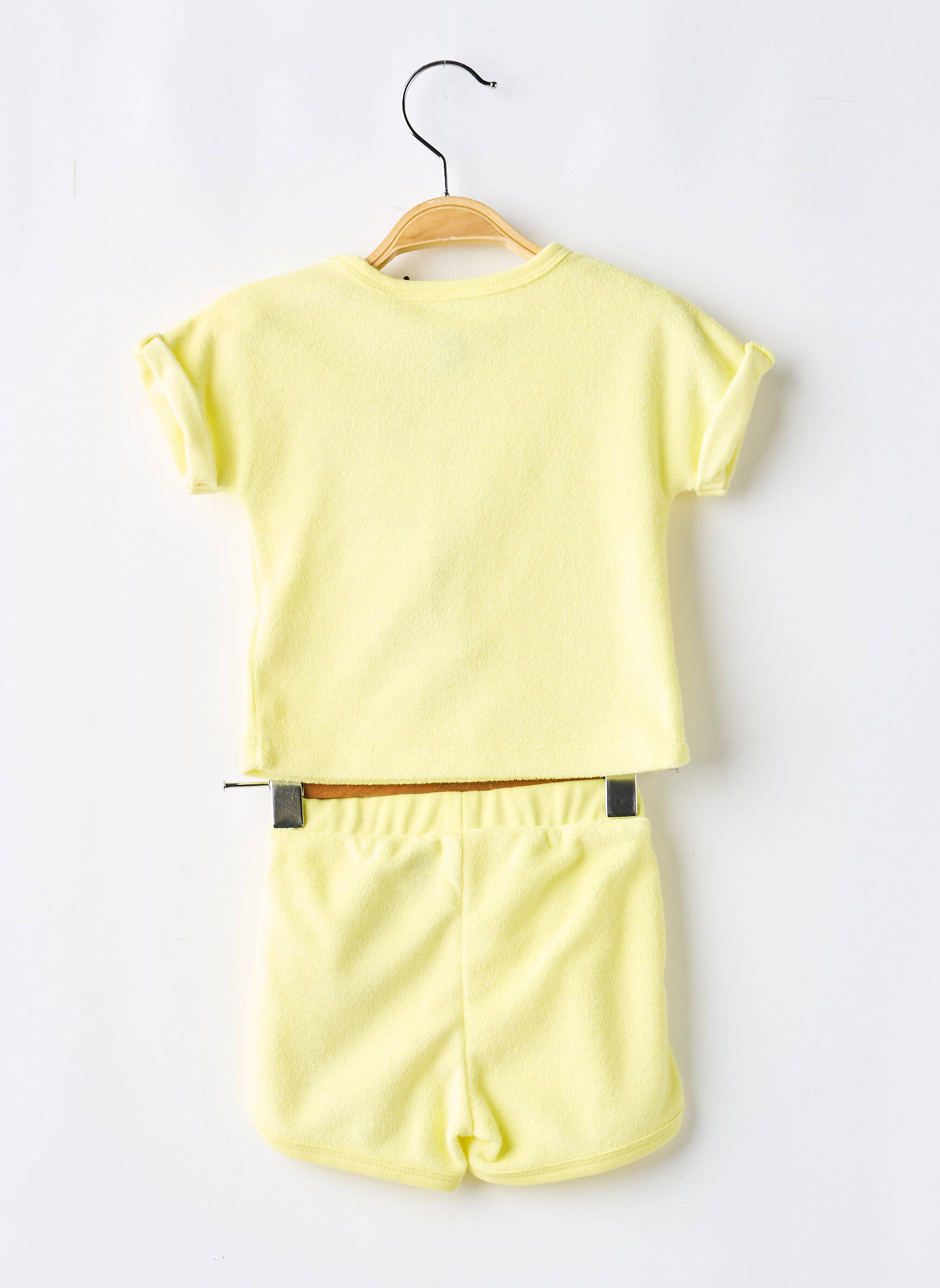 Ensemble short broderie jaune TIMBERLAND garçon