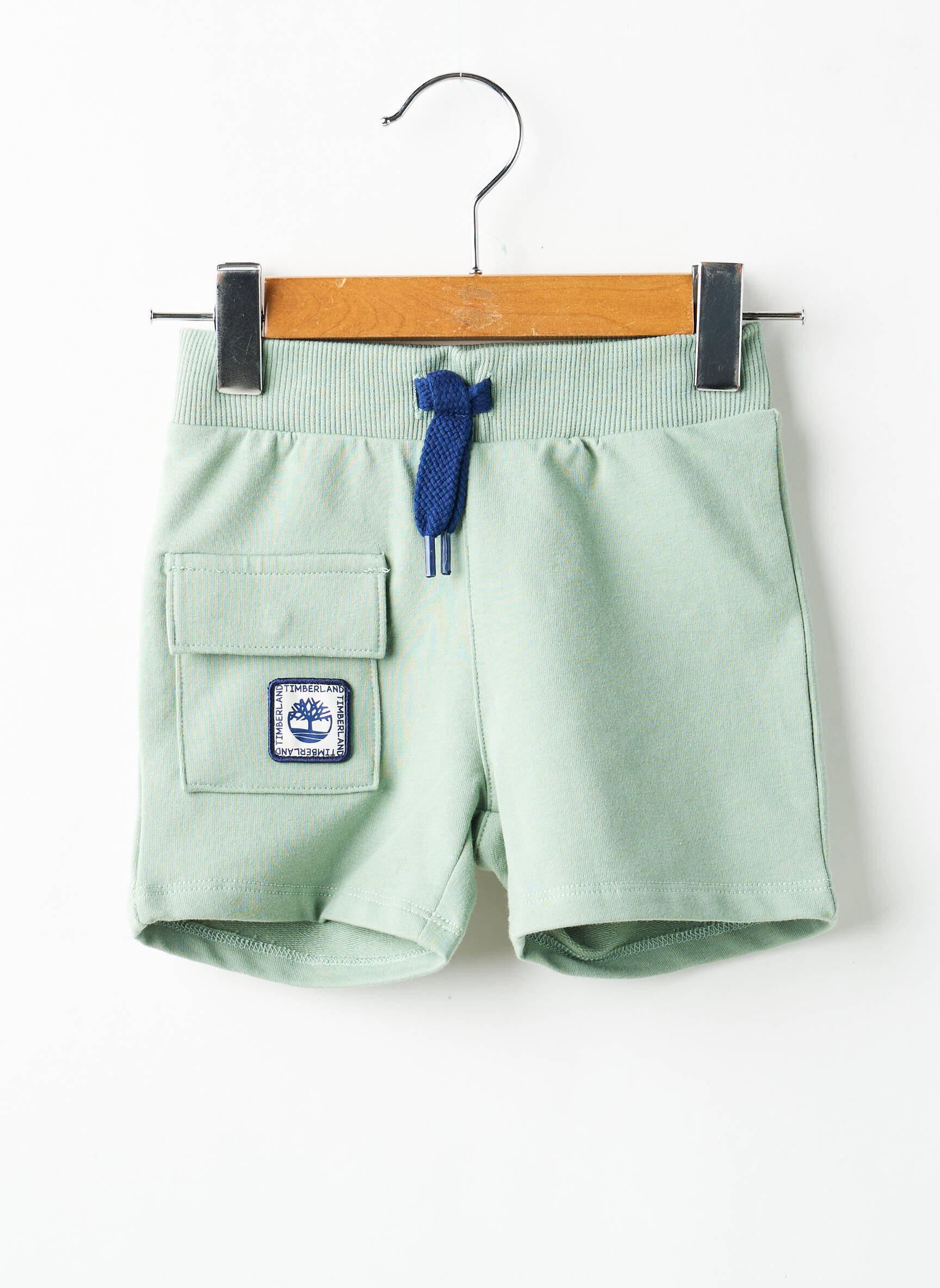 Short tissage popeline taille élastique vert TIMBERLAND garçon