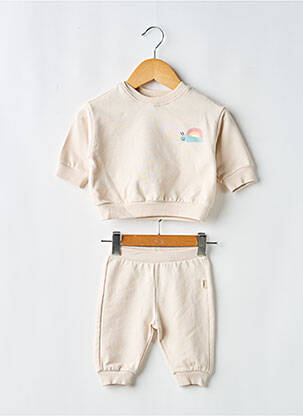 Ensemble de sport taille élastique beige MAYORAL fille