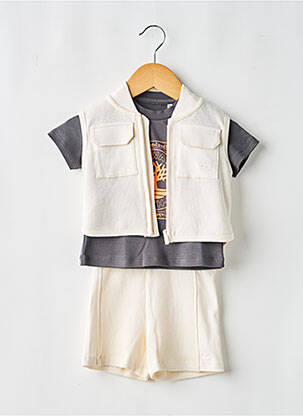 Ensemble short taille élastique beige TIMBERLAND garçon