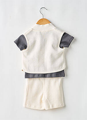 Ensemble short taille élastique beige TIMBERLAND garçon