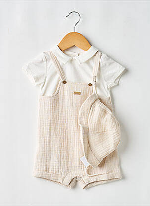 Combishort coupe droite manches courtes beige MAYORAL garçon