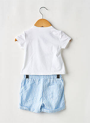 Ensemble short broderie bleu MAYORAL garçon