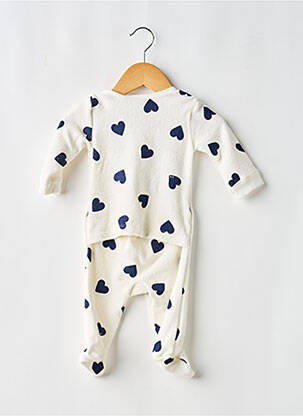 Pyjama manches longues blanc PETIT BATEAU enfant