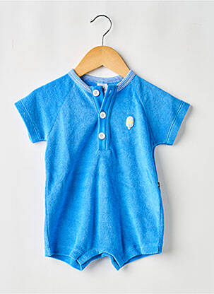 Combishort coupe droite manches courtes bleu PETIT BATEAU garçon