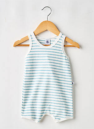Combishort coupe droite sans manche bleu PETIT BATEAU garçon