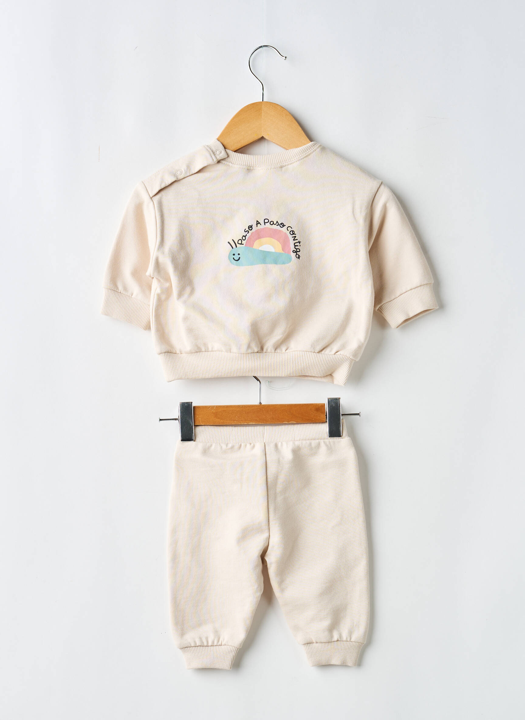 Ensemble de sport taille élastique beige MAYORAL fille