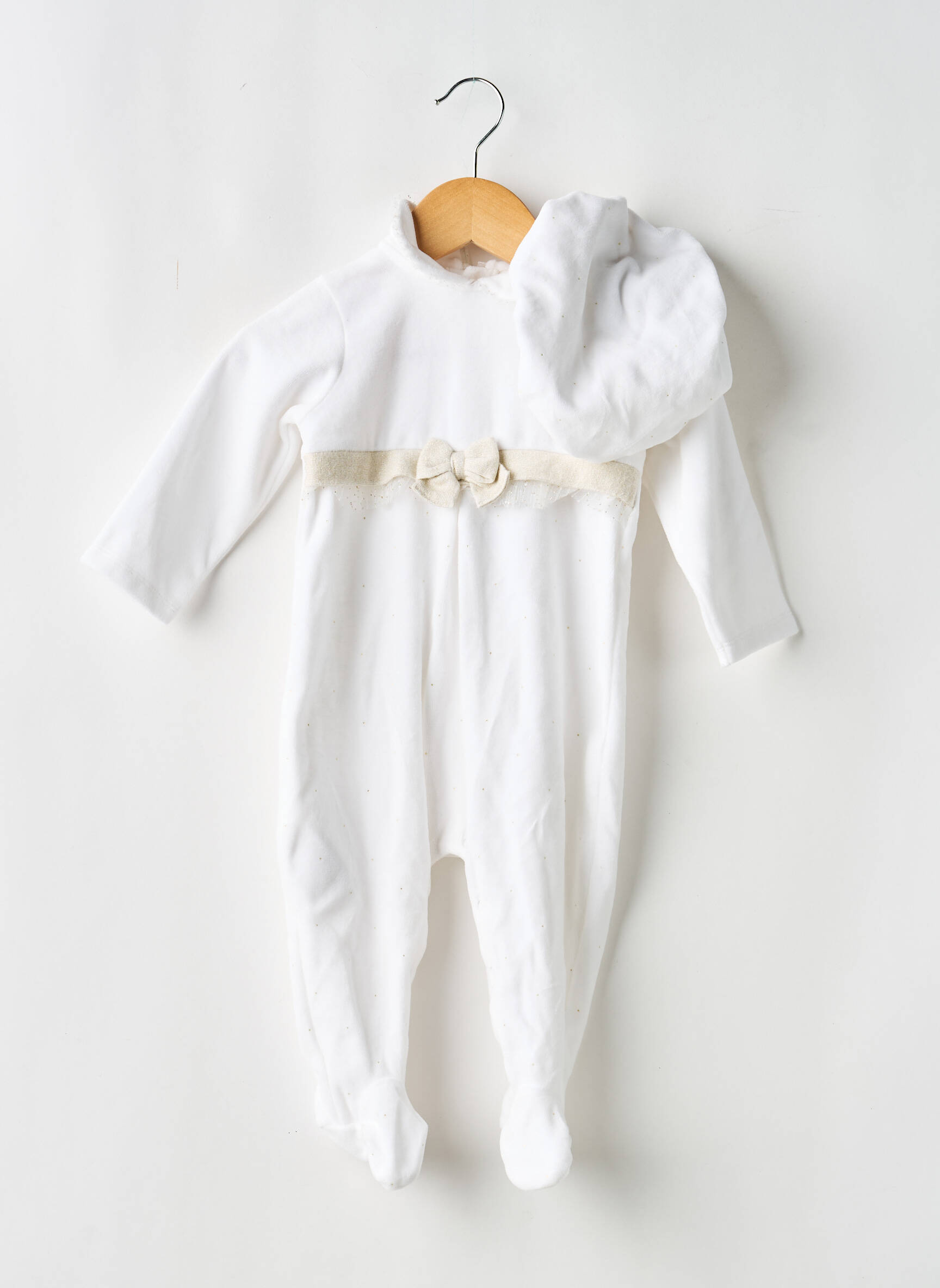 Pyjama col claudine blanc MAYORAL fille