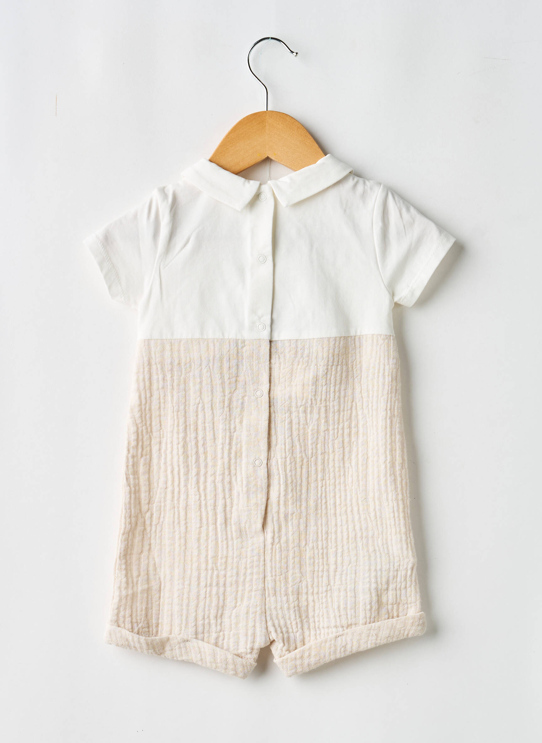 Combishort coupe droite manches courtes beige MAYORAL garçon