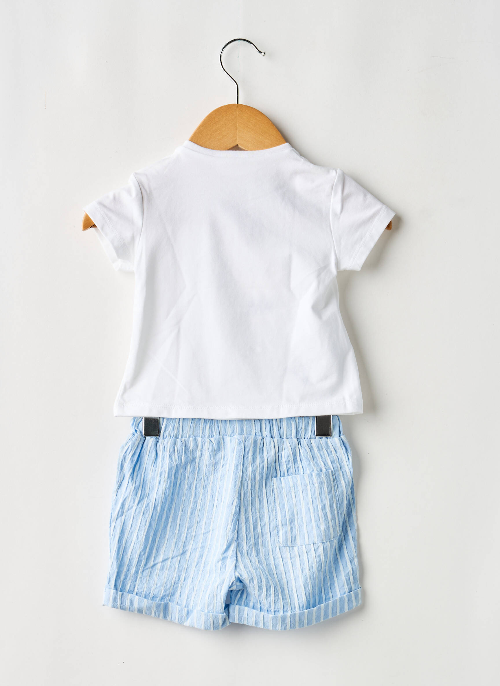 Ensemble short broderie bleu MAYORAL garçon