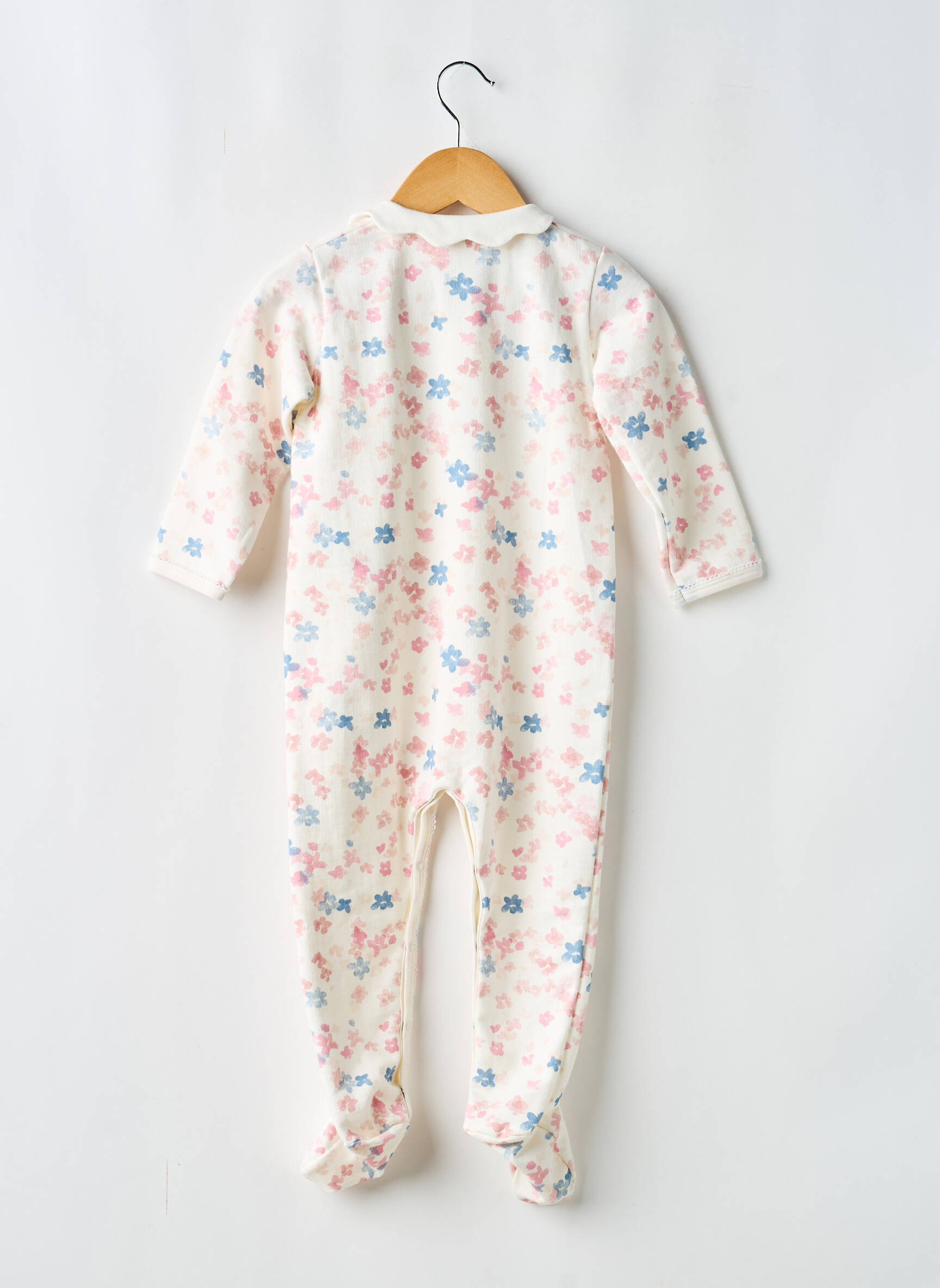 Pyjama col claudine beige PETIT BATEAU fille