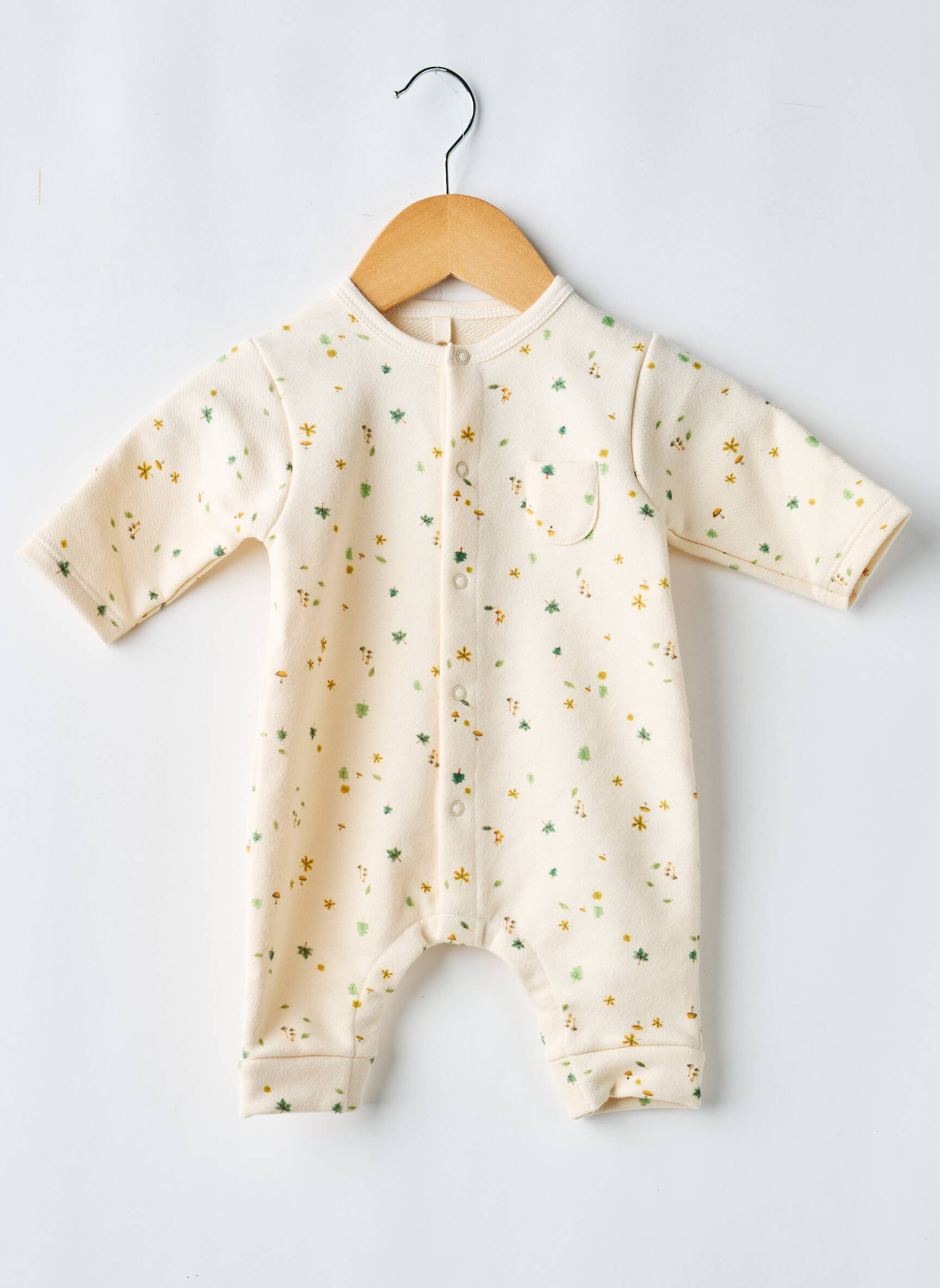 Combi-pantalon imprimé fantaisie manches longues beige PETIT BATEAU enfant