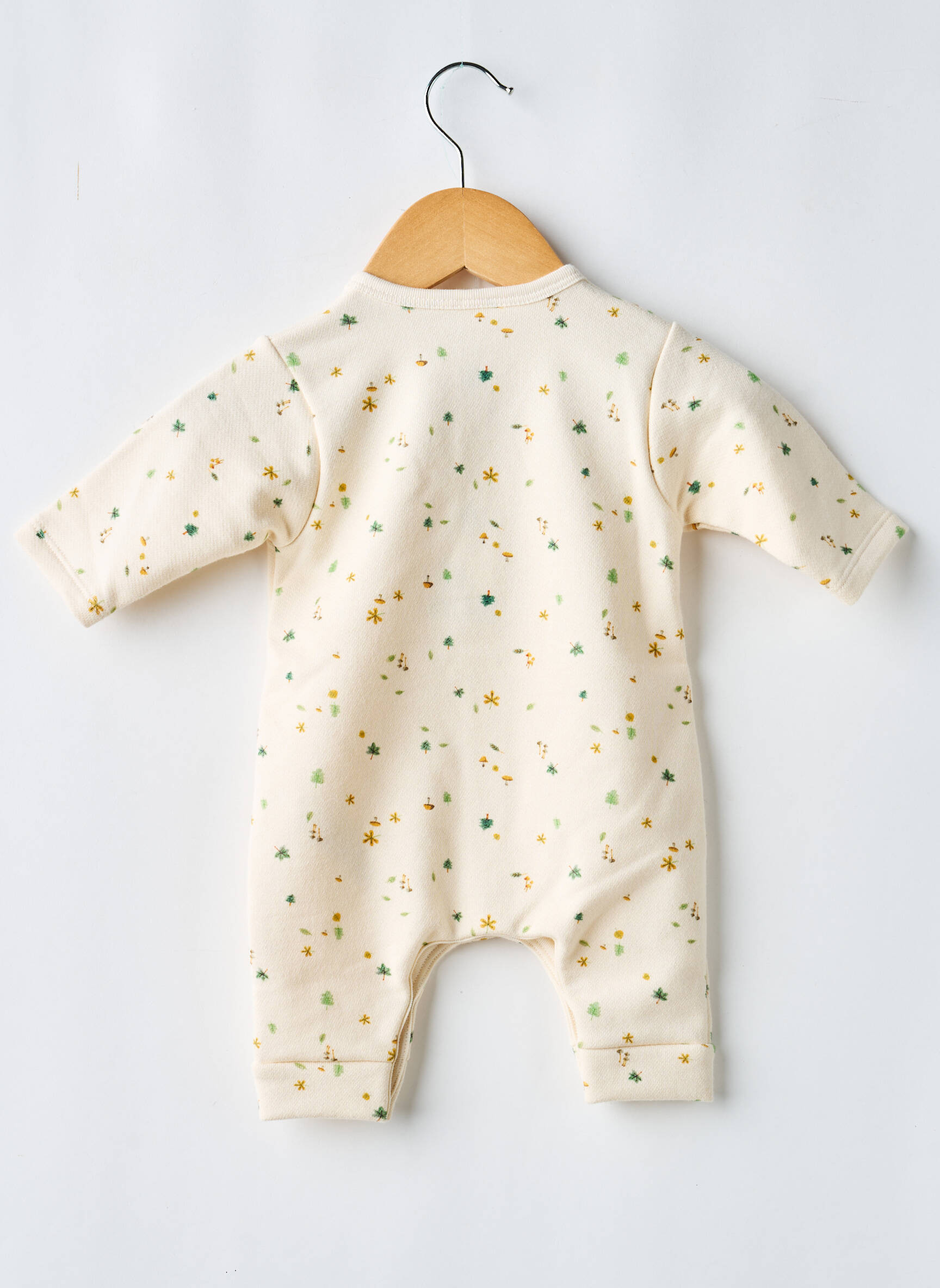Combi-pantalon imprimé fantaisie manches longues beige PETIT BATEAU enfant