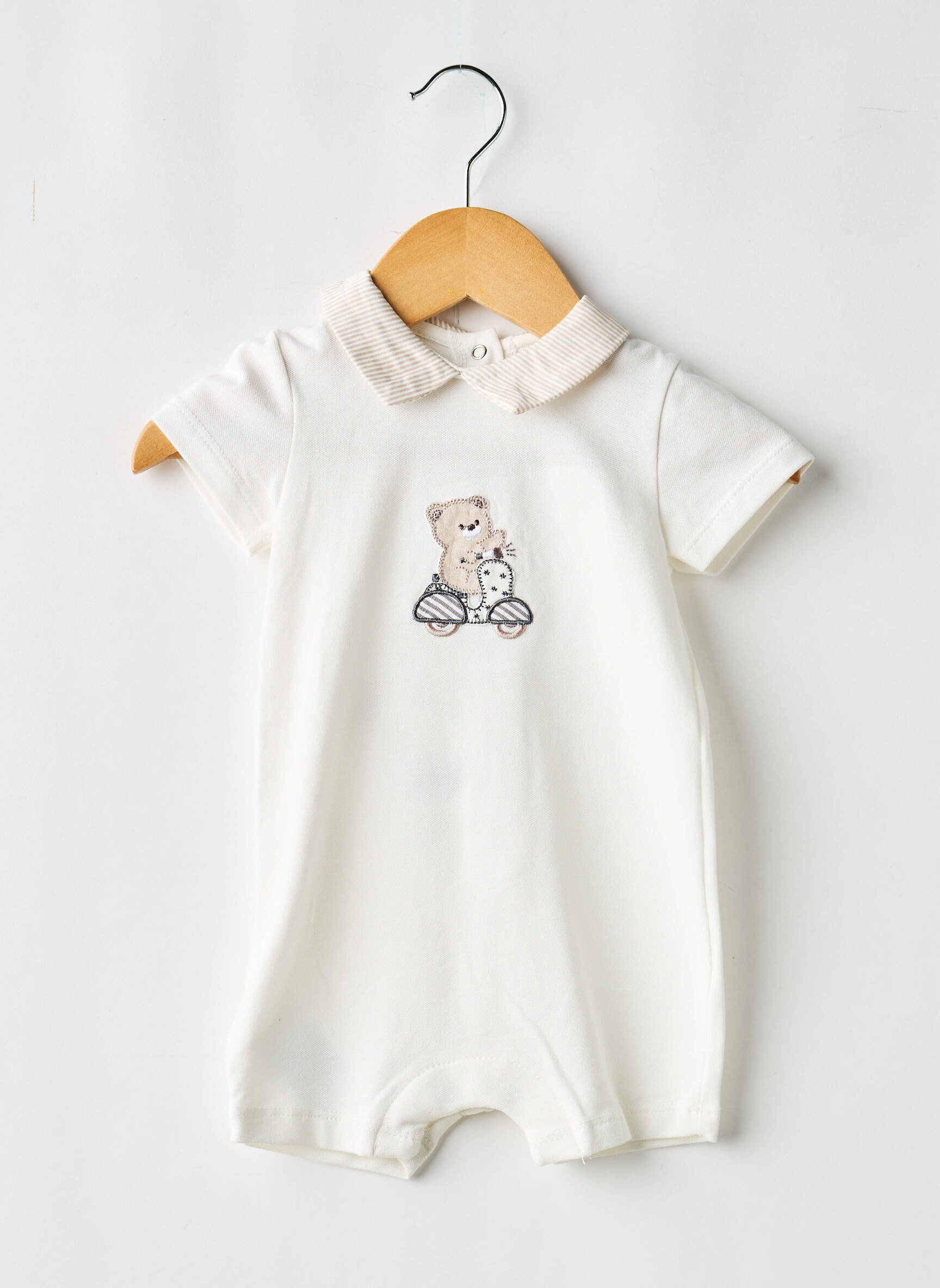 Combishort coupe droite manches courtes blanc MAYORAL enfant