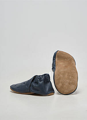 Chaussons/pantoufles matière lisse bout rond bleu ROBEEZ garçon