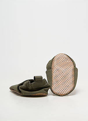 Chaussons/pantoufles semelle extérieure cuir bout rond vert HOBEA  garçon