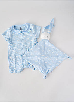 Combishort imprimé fantaisie manches courtes noir PETIT BATEAU garçon