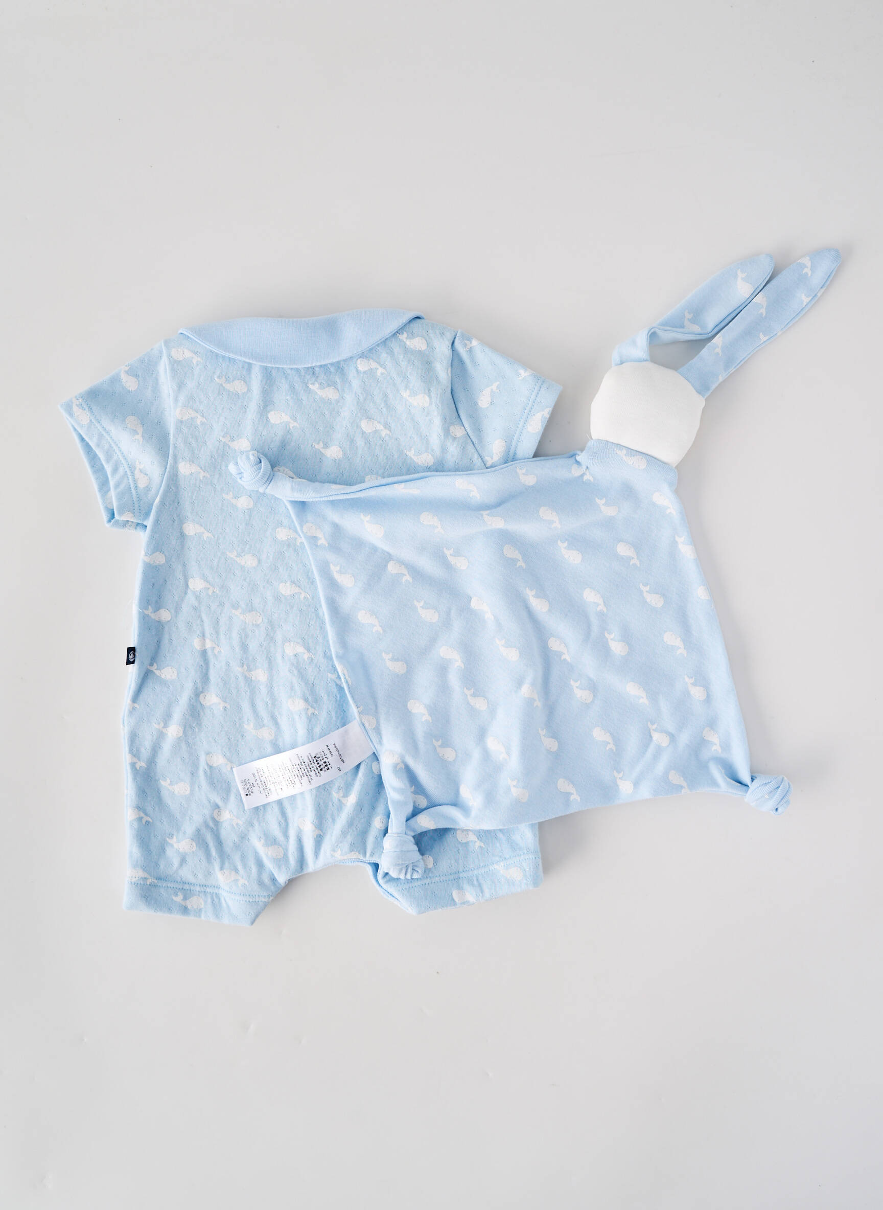 Combishort imprimé fantaisie manches courtes noir PETIT BATEAU garçon