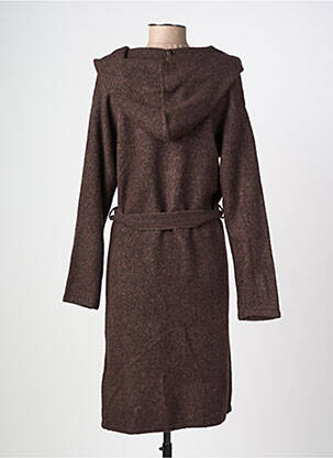 Gilet manches longues coupe cintrée marron CREAM femme