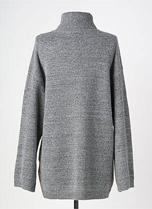 Pull col roulé maille grosse maille manches longues gris SOYACONCEPT femme
