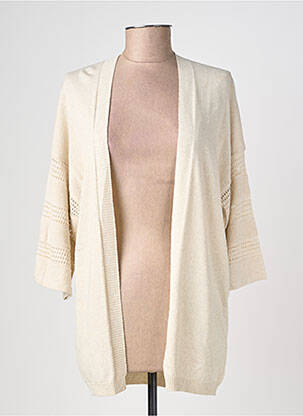 Gilet manches longues manches 3/4 beige LOLA ESPELETA femme