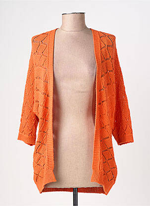 Gilet manches longues manches 3/4 orange LOLA ESPELETA femme