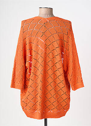 Gilet manches longues manches 3/4 orange LOLA ESPELETA femme