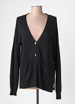 Gilet manches longues fermeture boutonnée sur le devant noir LOLA ESPELETA femme