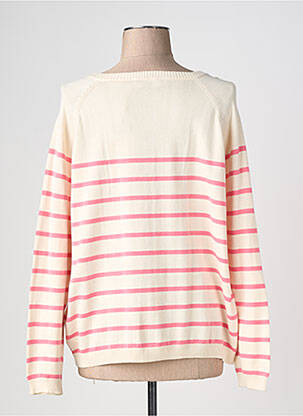 Pull resserrée sur le bas manches longues rose CREAM femme