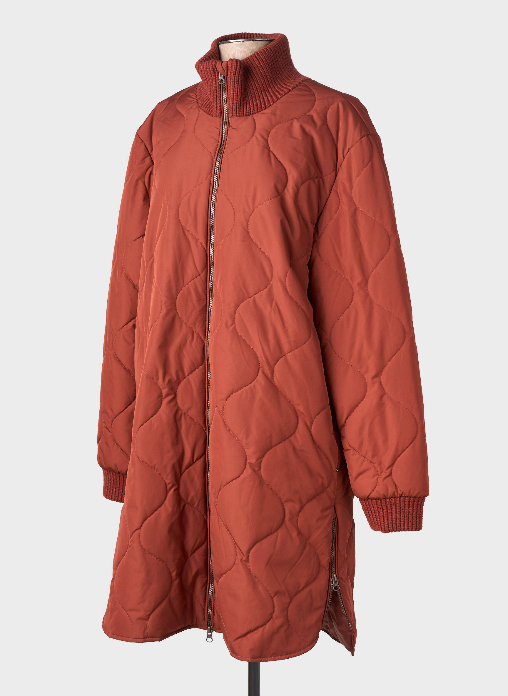 Doudoune manches longues sans capuche marron CREAM femme