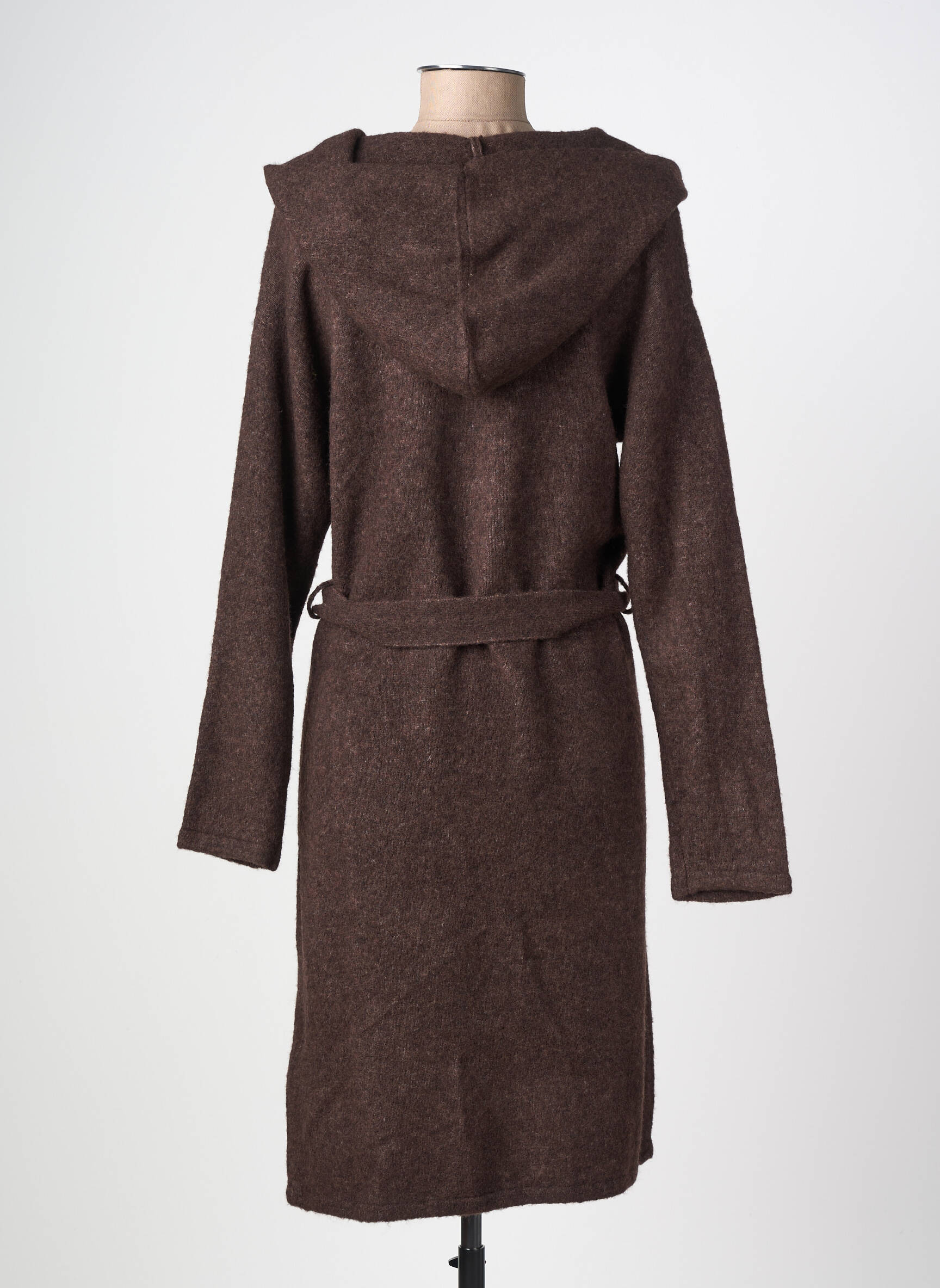 Gilet manches longues coupe cintrée marron CREAM femme