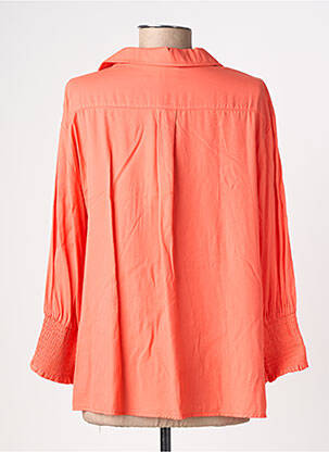 Chemisier coupe fluide manches longues orange CREAM femme