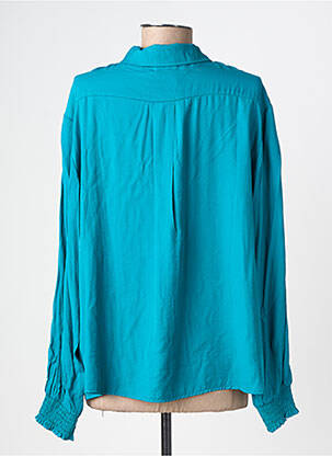 Chemisier coupe fluide manches longues bleu CREAM femme