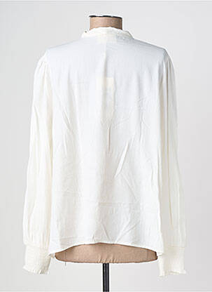 Chemisier coupe fluide manches longues blanc CREAM femme