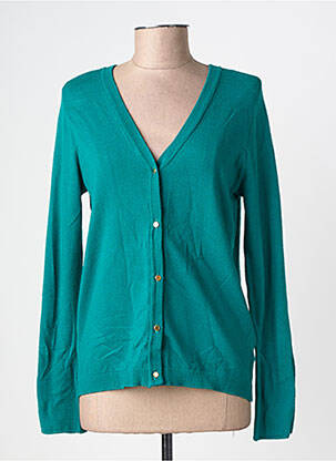 Veste casual fermeture boutonnée sur le devant vert CREAM femme