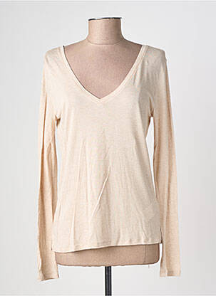 Top manches longues manches longues beige LOLA ESPELETA femme