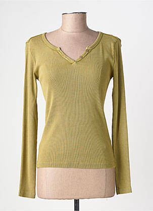 Top manches longues manches longues vert CREAM femme