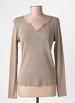 Top manches longues manches longues marron CREAM femme
