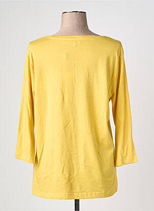Top col v manches 3/4 jaune CREAM femme