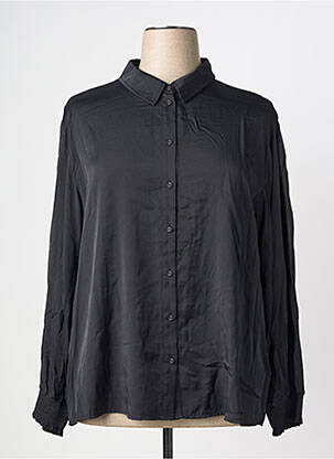Chemisier coupe fluide manches longues noir CREAM femme