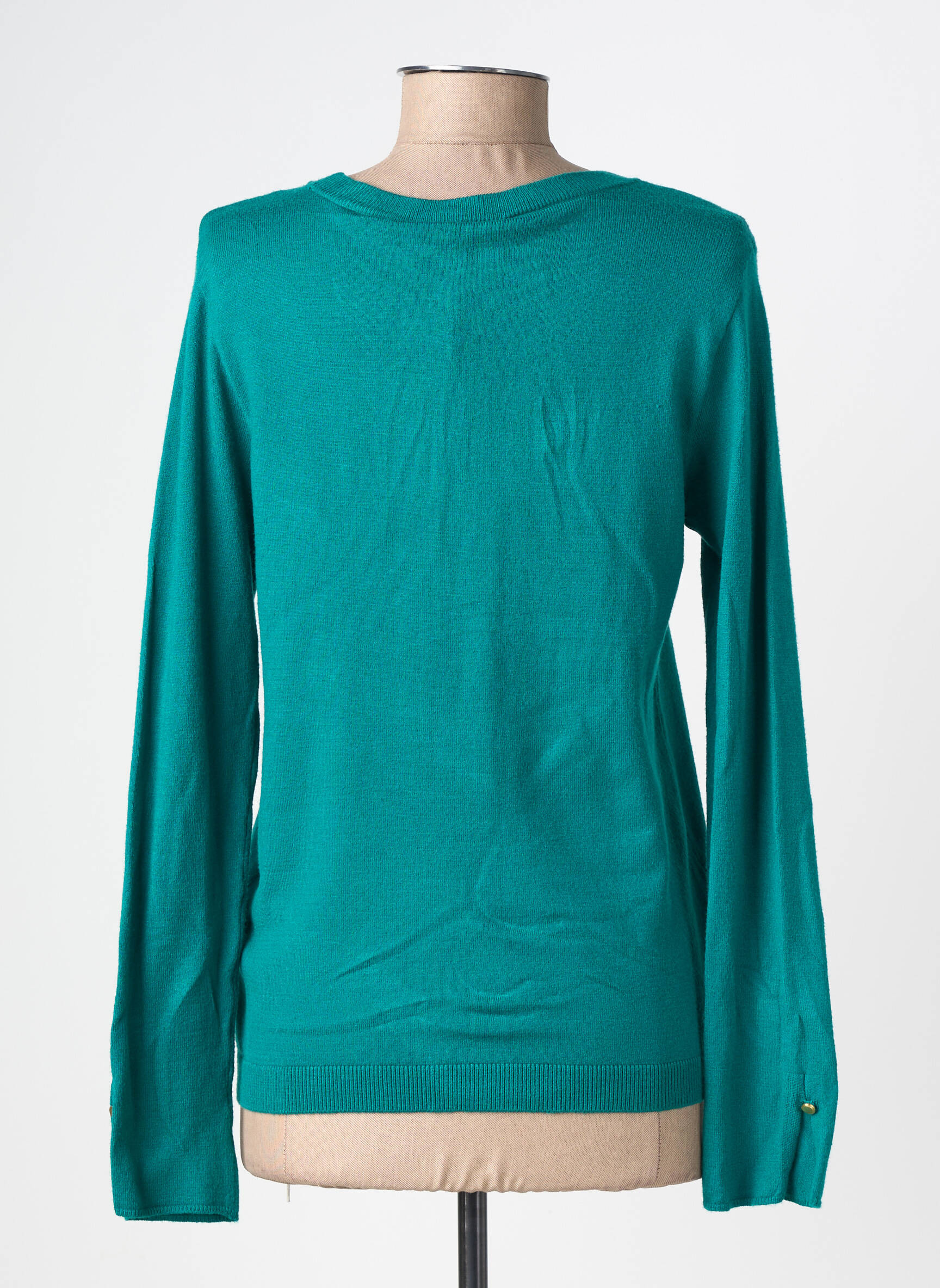 Veste casual fermeture boutonnée sur le devant vert CREAM femme