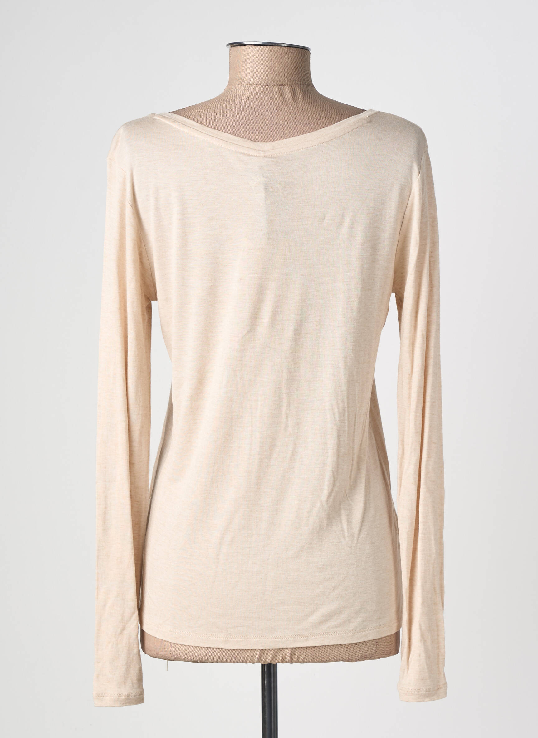 Top manches longues manches longues beige LOLA ESPELETA femme